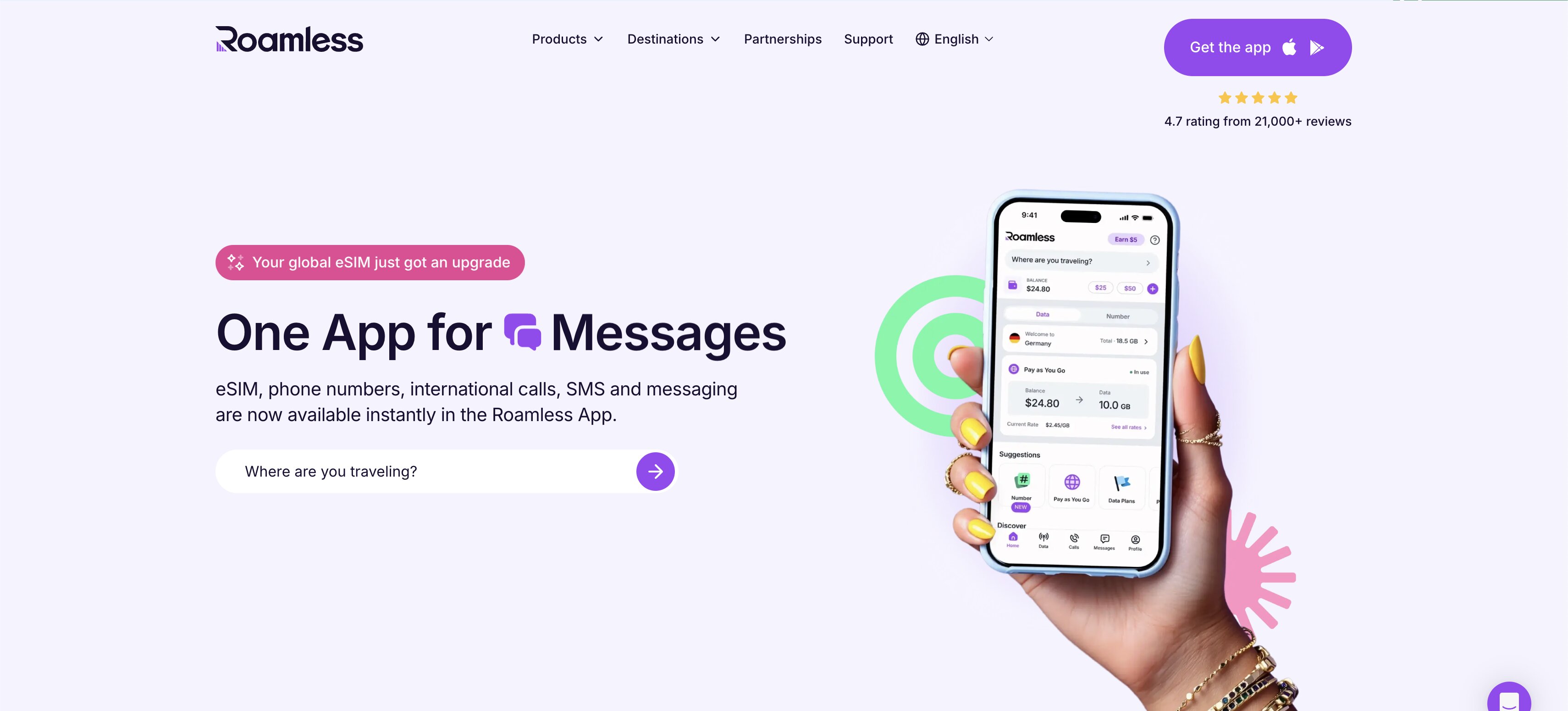 L'application Roamless : data, numéro, appels et SMS réunis dans une seule app