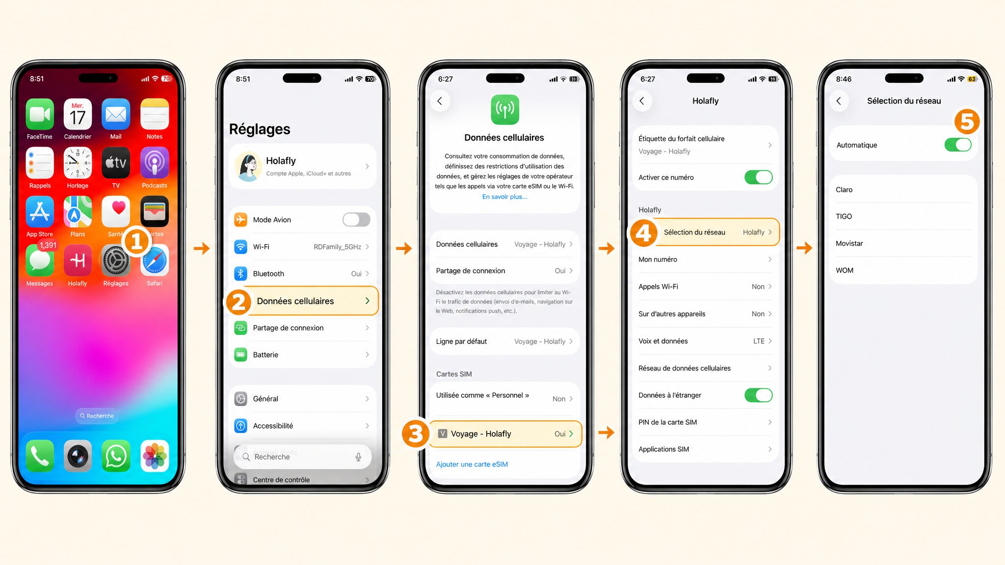 iPhone Einstellungen: Netzwerkauswahl auf Automatisch stellen