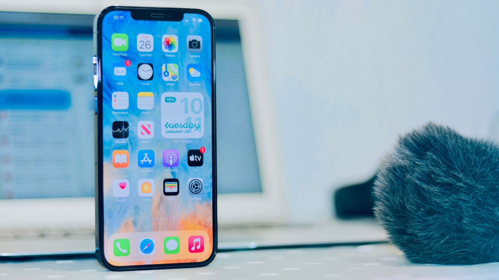 Schermata home di un iPhone con l'app Impostazioni